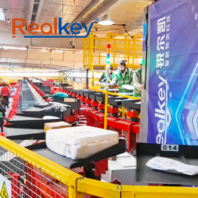 quality Fast Speed Tilt Tray Parcel Sorting Equipment Long Lifespan Design Easy To Upgrade factory