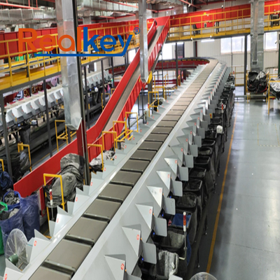 Apparel Industry Cross Belt Sorter System Sorting Accuracy Up To 99.99%