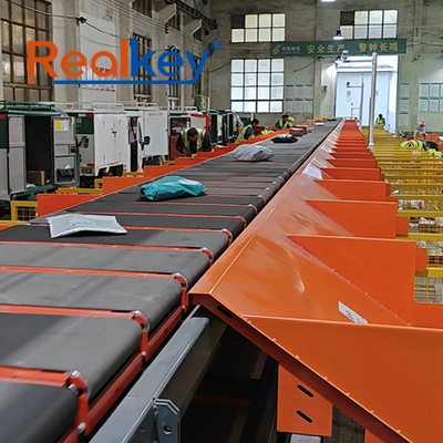 Supermarket Cross Belt Sorter Rapid Automatically Order Processing Efficient Sorting