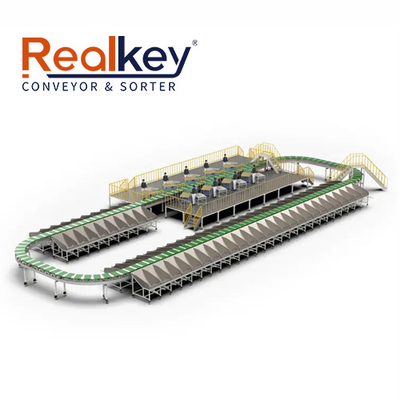 Dimension Weighing Scanning System Cross Belt Sorter Parcel Sorting Machines